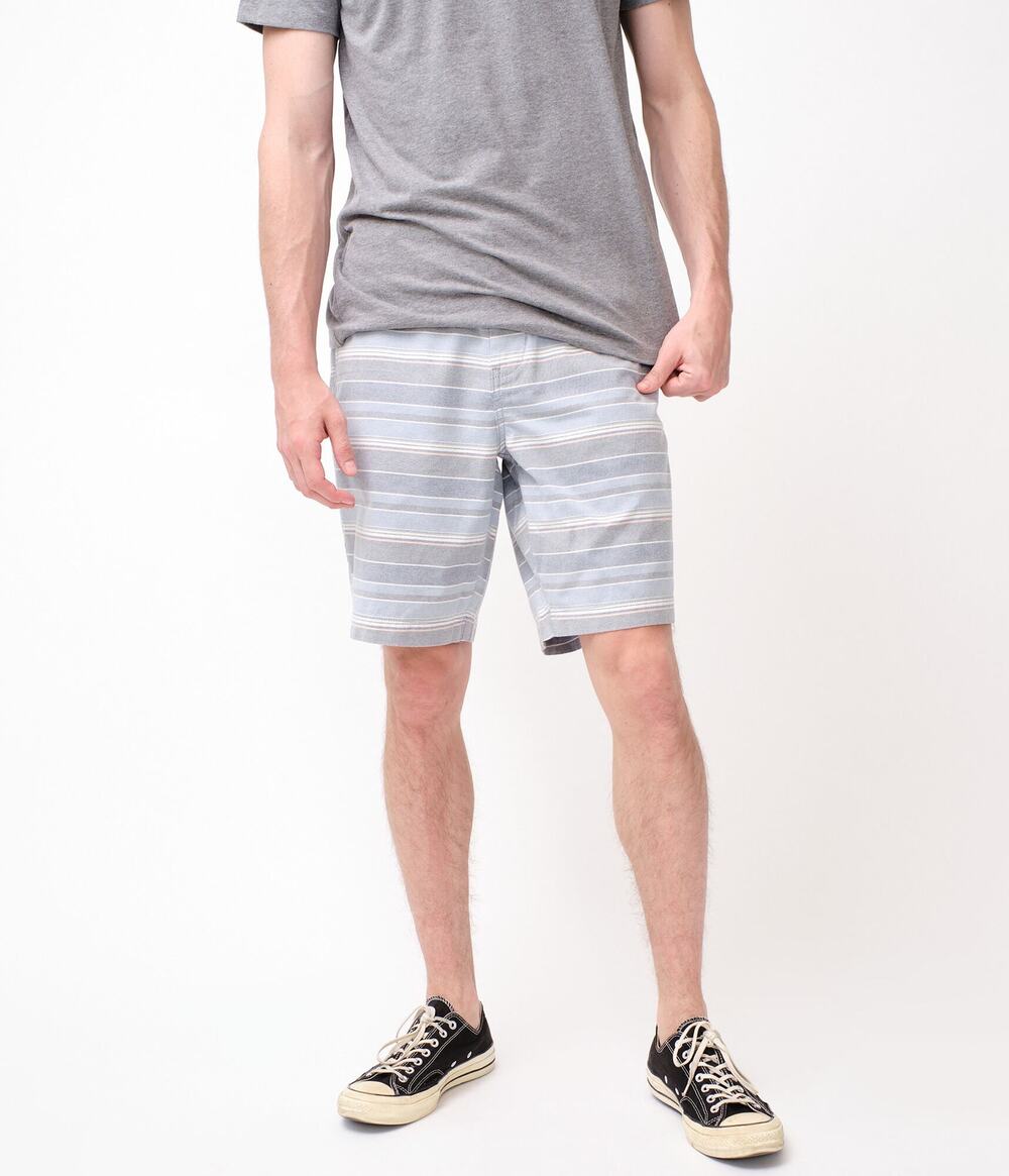 AERO Faded Stripe Flat Front Oxford Men Shorts | 27